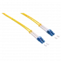 LogiLink - Kabel krosowy - LC Single-Modus (M) do LC Single-Modus (M) - 1 m - Światłowód - Duplex - 9/125 mikrometra - OS2 - Bezhalogenowy - Żółty