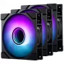 3-pak wentylatorów Phanteks M25 Gen2 120 mm PWM D-RGB - czarny