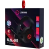 Słuchawki gamingowe LORGAR Kaya 460, USB, z mikrofonem, CM108B, podświetlenie RGB, Plug&Play, kabel USB-A 2m, nauszniki materiałowe, wymiary: 192*184,7*88mm, 0,329kg, czarne