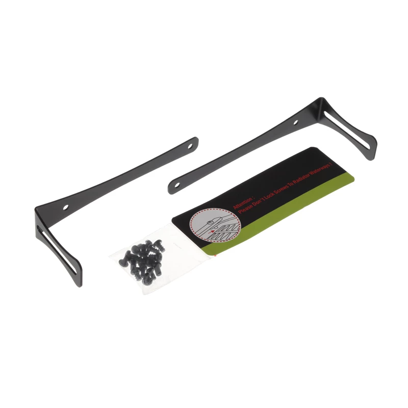 Uchwyt do radiatora BitsPower BP-120RADHV2-BK — czarny wspornik montażowy do radiatorów 120 mm