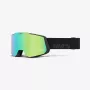 100% SNOWCRAFT Gogle zimowe Czarny Unisex Green, Mirror, Turquoise soczewka cylindryczna (płaska)