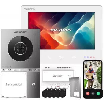 Zestaw wideodomofonu Hikvision DS-KIS705EY z 7-calowym wyświetlaczem kolorowym 2-przewodowym