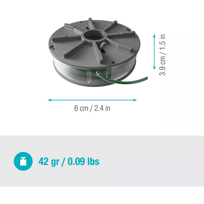 Szpula do podkaszarki żyłkowej Gardena 5411-20 zielono-szara ABS nylon 60 mm