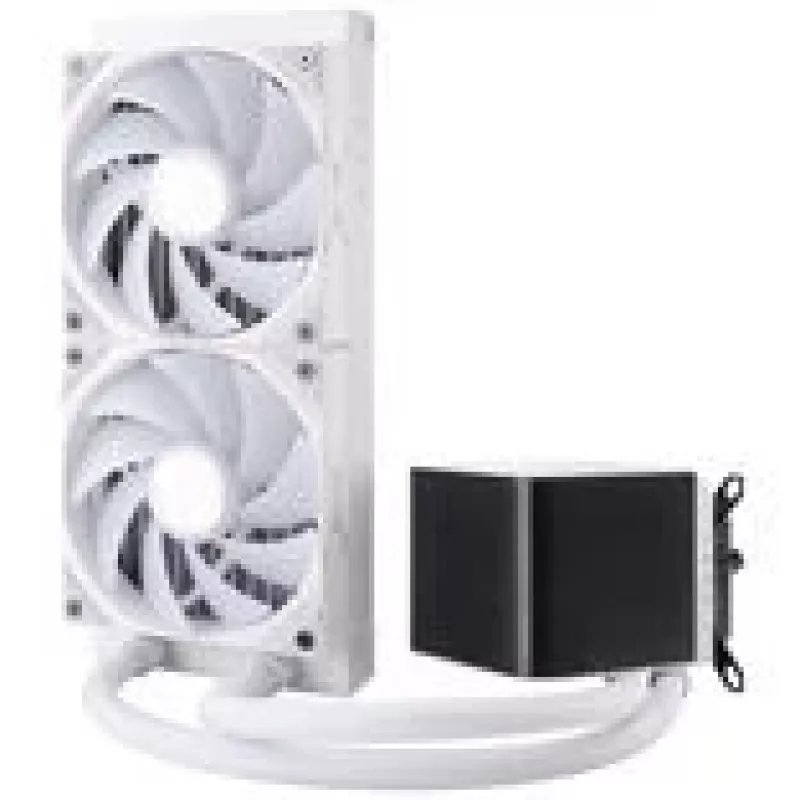 Jonsbo D32 STD Obudowa PC + TRYX PANORAMA Kompleksowe chłodzenie cieczą, ARGB - 240 mm, Biała