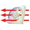 Wentylator obudowy MODECOM VOLCANO LOOP 120 ARGB Reverse Fan biały 120 mm, PWM, 400–1400 RPM