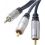 shiverpeaks sp-PROFESSIONAL Audio-Cable 3 m 3.5mm 2 x RCA niebieski - Chrom (SP30833)