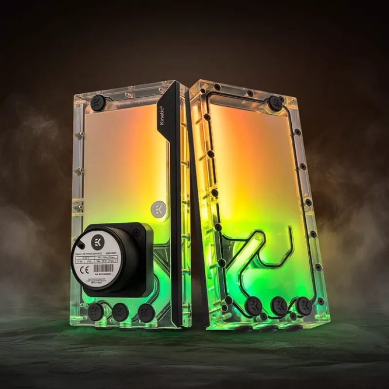 EK Water Blocks EK-Quantum Kinetic3 FLT D5/DDC Reservoir 240mm D-RGB