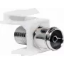 Logilink Keystone In-Line Coupler - RF-Invertieradapter - IEC-Connector (W) to F-Plug (W) - biały - Keystone-Socket (NK0020)