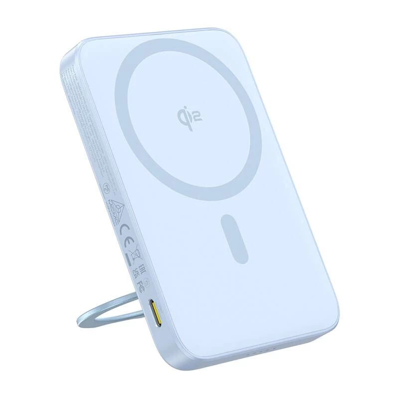 Powerbank Baseus PicoGo Qi2 5000mAh 20W niebieski przenośna ładowarka bezprzewodowa i przewodowa