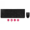 CHERRY DW 3000 klawiatura mysz w zestawie uniwersalna RF Wireless QWERTZ niemiecka szara