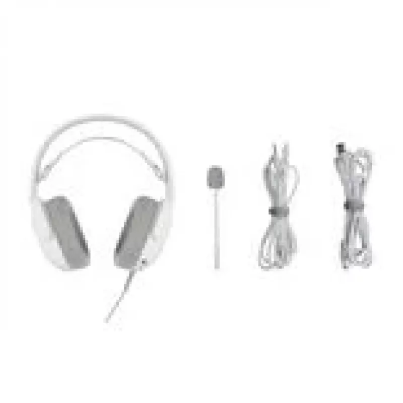 Zestaw słuchawkowy QPAD GAMIAC HS71 przewodowy, na głowę, USB Typ-C, wokółuszne, 20–20000 Hz, kabel 2,2 m, biały