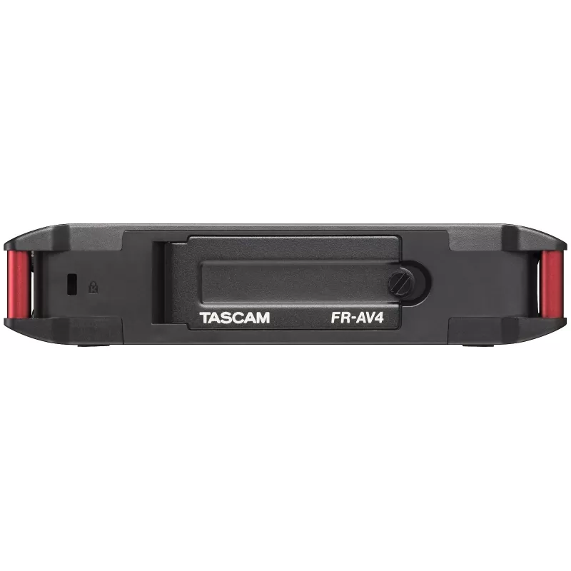 Przenośny rejestrator audio Tascam FR-AV4 — 6-kanałowy, 4 wejścia combo XLR + 2x 3,5 mm, 24/32-bit, 48/96/192 kHz, MicroSD do 512 GB, USB-C, PD