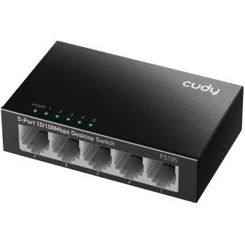 Niezarządzalny przełącznik Cudy FS105 5 portów Fast Ethernet 10/100 czarny