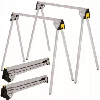 Stanley STST81337-1 składany metalowy zestaw kozłów, 2 szt.
