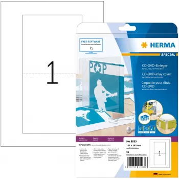 Karta wkładki CD HERMA 121x242 mm