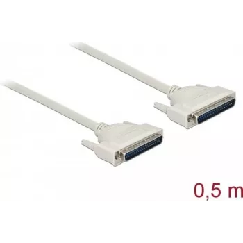 Kabel szeregowy DELOCK 86911, D-Sub 37-pin do D-Sub 37-pin, beżowy, 0,5 m