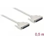 Kabel szeregowy DELOCK 86911, D-Sub 37-pin do D-Sub 37-pin, beżowy, 0,5 m