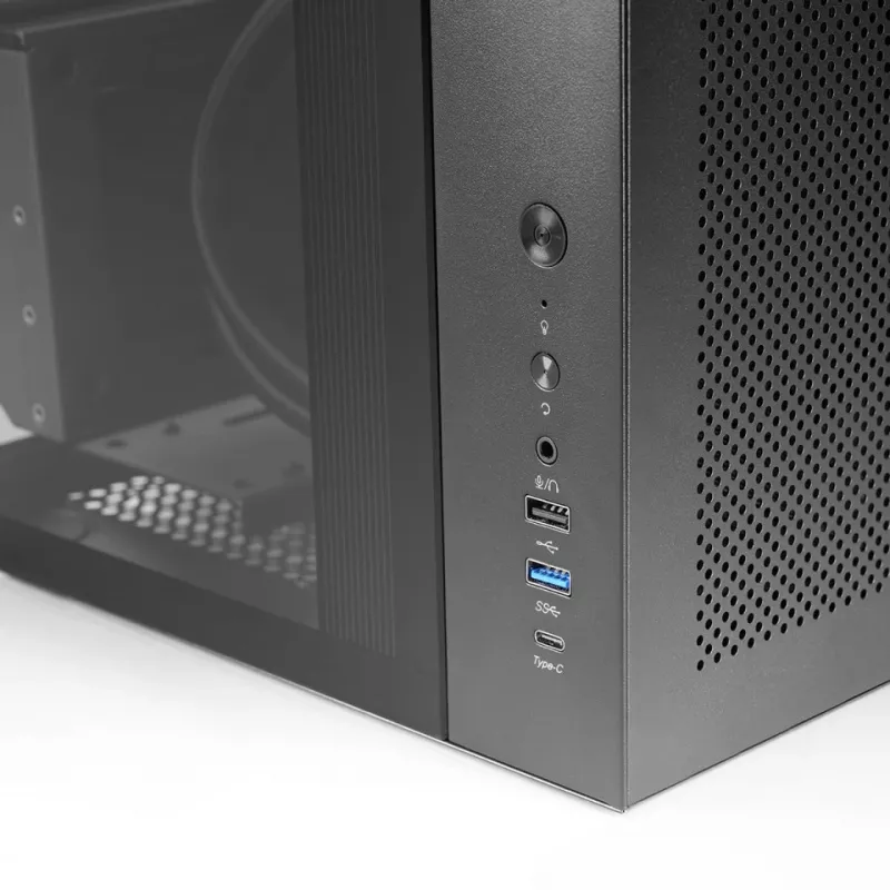 Obudowa PC Midi Tower TACENS Mars Gaming MC-INFINIOLITE, czarna, szkło hartowane, obsługa ATX/Micro-ATX/Mini-ITX, wentylatory 120 mm
