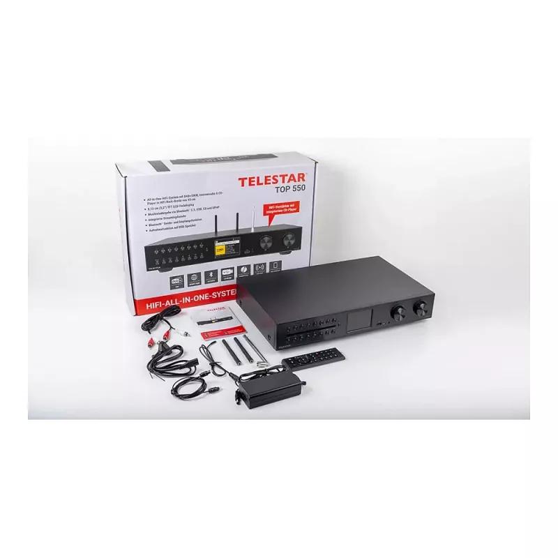 Telestar 5700550 radio internetowe cyfrowe czarny, metaliczny