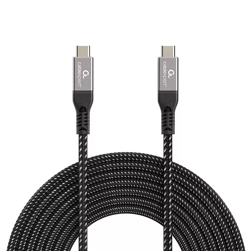 Kabel USB-C na USB-C GEMBIRD CCBP-USB4-CMCM240 1,5 m, USB4 Gen 3x2, 40 Gbit/s, 240 W, czarny