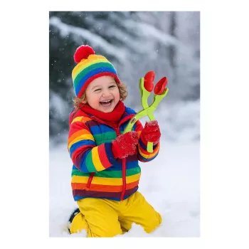 Łopatka do robienia śnieżek Jamara Snow Play 2w1 — kształty serca i gwiazdy, od 3 lat, wielokolorowa