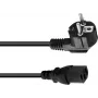 Kabel zasilający Omnitronic 3023520L, IEC C13 do sieci, 3 x 0,75 mm², 0,6 m, czarny
