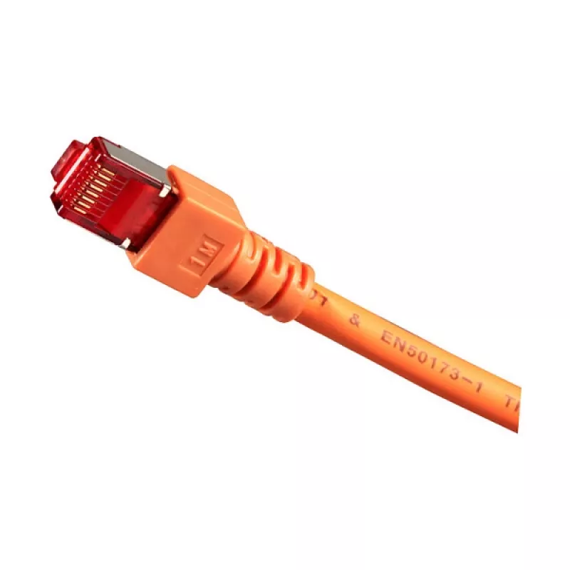 EFB-Elektronik RJ45 kabel krosowy kat.6 S/FTP LSZH pomarańczowy 0,25m Producent: EFB Elektronik (K5516.0,25)