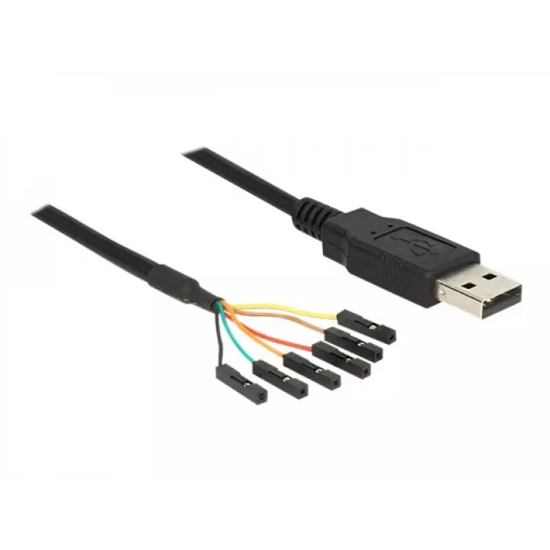 Kabel USB DeLOCK 1.8m USB2.0-A/TTL 6-pin czarny