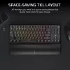 Klawiatura gamingowa Corsair K70 CORE TKL USB + RF Wireless + Bluetooth QWERTZ Czarna