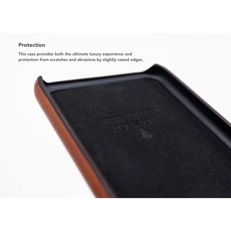 Card Slot Back Shell VixFox dla Samsung S9 — karmelowy brąz, tylna obudowa z kieszenią na karty