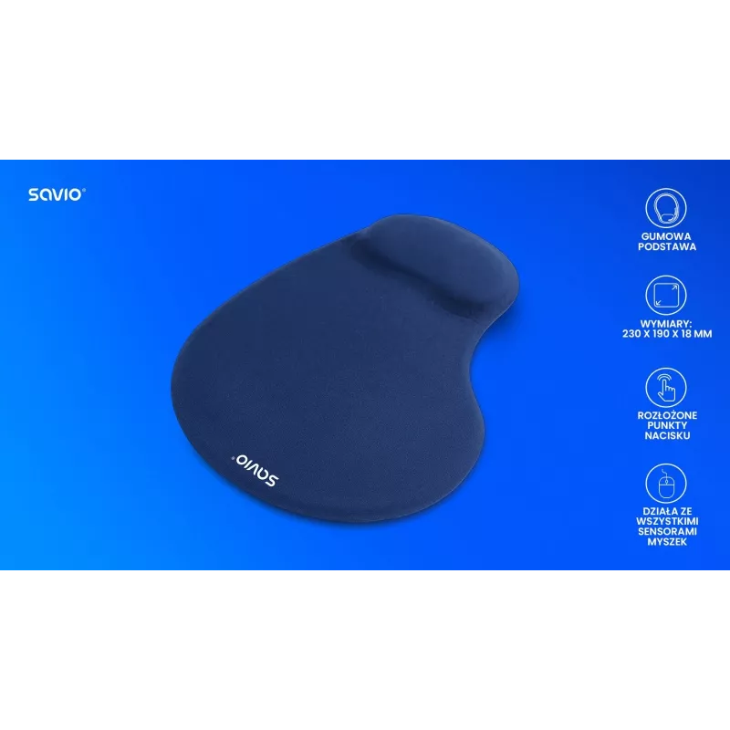 Podkładka pod mysz SAVIO MP-01NB granatowa