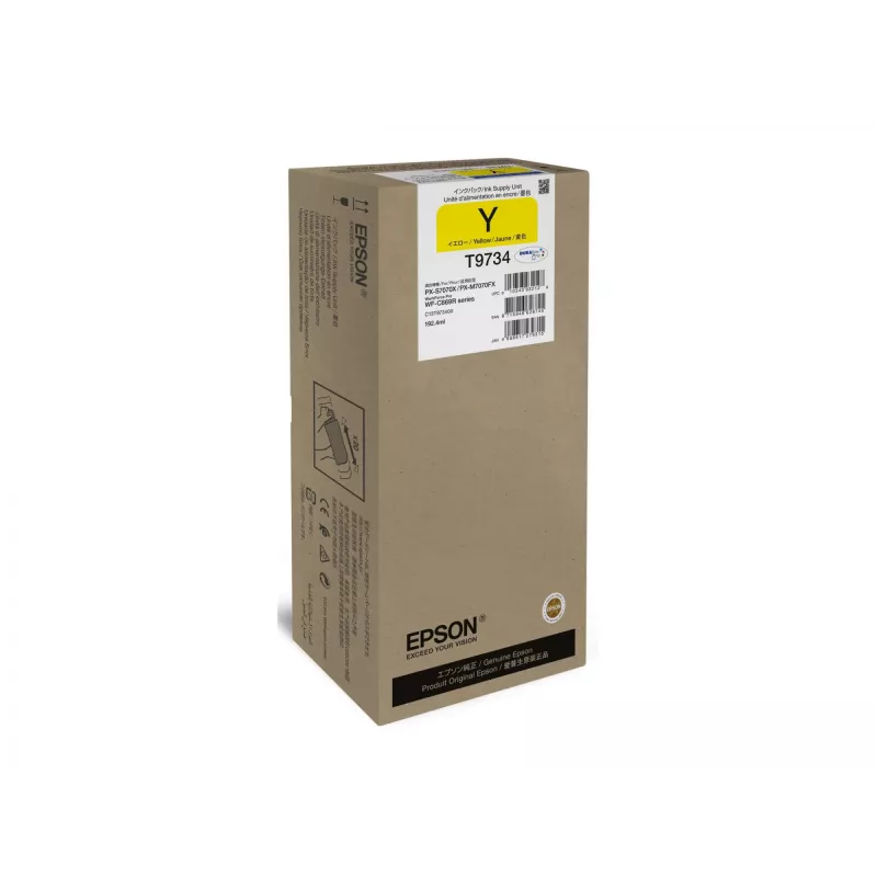 Wkład atramentowy Epson WF-C869R T97340N żółty XL – Oryginalny Wysokowydajny (XL)