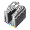 Chłodzenie powietrzne DeepCool AK620 Digital SE biały — dwa wentylatory 120 mm, 6 ciepłowodów, PWM, obsługa LGA 1700, wbudowany wyświetlacz