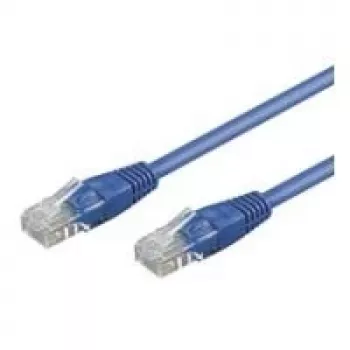 Wentronic Goobay CAT 6 kabel krosowy, U/UTP, niebieski, 20 m – CCA miedź Mix (68402)