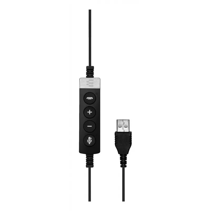 EPOS IMPACT SC 230 USB MS II Mono USB-A zestaw słuchawkowy z regulacją połączeń w linii, certyfikat Microsoft (1000578)