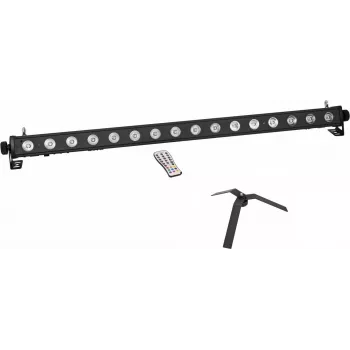 Listwa LED EUROLITE PIX-16 QCL ze statywem podłogowym FS-4, stal czarna