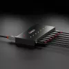 Lindy 7 portowy metalowy hub USB 3.0, USB 3.2 Gen 1 (3.1 Gen 1) Type-A, 5000 Mbit/s, czarny, 0.8 m, 185 mm, 75 mm