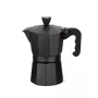 Maestro MR-1666-3-Czarny – moka pot, ręczny aluminiowy ekspres do kawy na 3 filiżanki, 150 ml, czarny