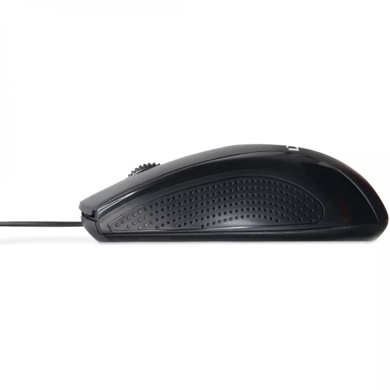 DICOTA - Mysz - dla prawo- i leworęcznych - Laser - 3 przyciski - Przewodowa - USB - Czarny (D32011)