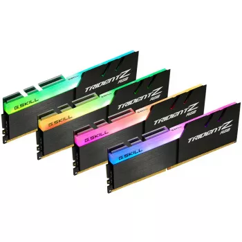 DIMM 32 GB DDR4-3600 (4x 8 GB) Quad-Kit, pamięć czarna, F4-3600C16Q-32GTZRC, Trident Z RGB, INTEL XMP