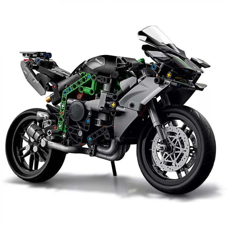 Model motocykla LEGO Technic Kawasaki Ninja H2R 42170 — replika w skali 1:1, 643 elementy, instrukcja, dla wieku 10+