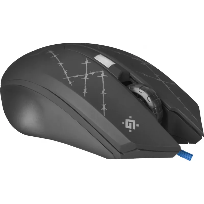 Mysz gamingowa Defender Forced GM-020L, oburęczna, USB Type-A, optyczna, 3200 DPI