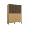 KAMARO 4DK cienki/GŁ dąb ARTISAN DISPLAY CABINET