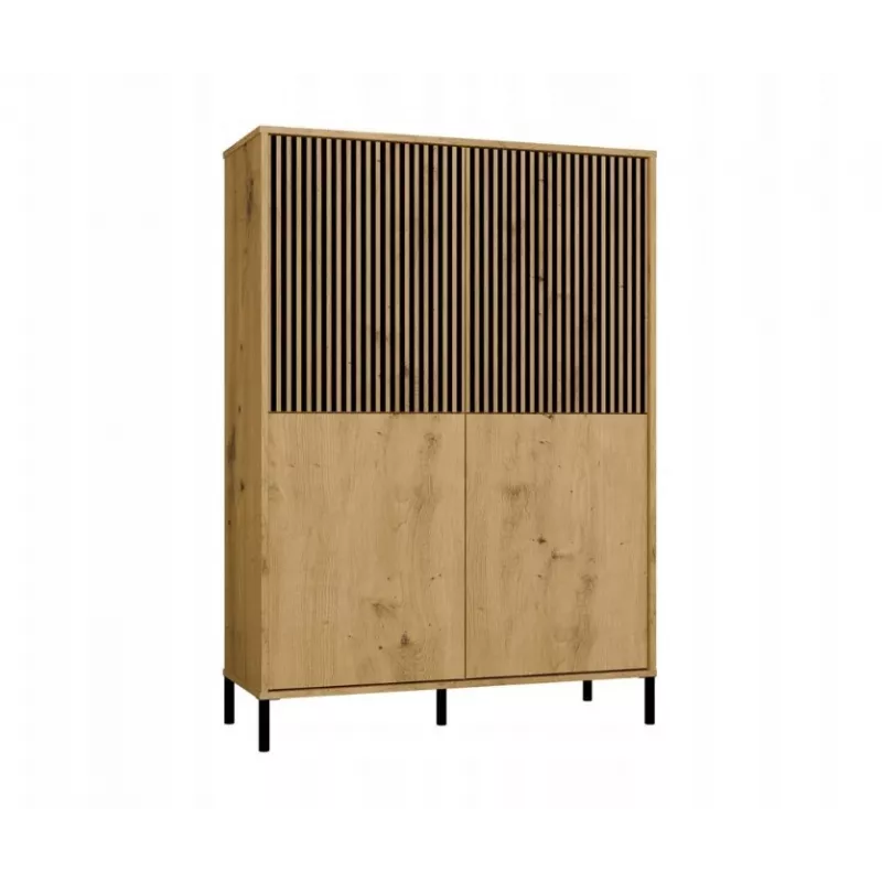 KAMARO 4DK cienki/GŁ dąb ARTISAN DISPLAY CABINET