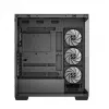 Obudowa PC DeepCool CG580 4F Midi Tower — ATX/ITX/MicroATX, szkło hartowane, wentylatory 3×120mm+1×120mm, 2×3,5 inch i 2×2,5 inch, USB-A×2 USB-C×1, czarna