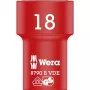 VDE Zyklop-Steckschlüssel-Einsatz, 18mm, 3/8 rot/gelb, isoliert bis 1.000 Volt