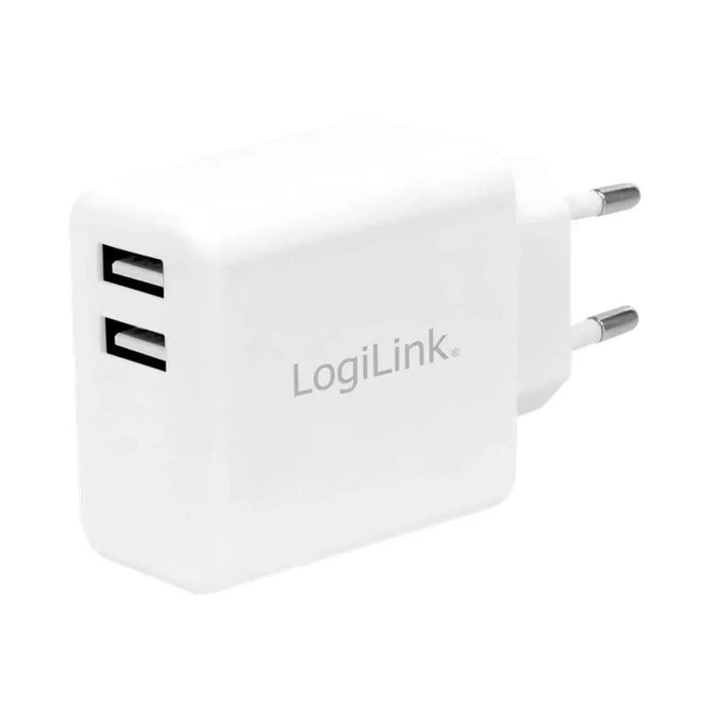 Zasilacz LogiLink - 12 W - 2,4 A - 2 porty wyjściowe (USB)