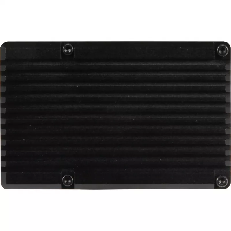 JOY-IT RPI CASE ALU07F - Obudowa do Raspberry Pi 4, Alu, Wentylator, czarna (RB-ALUCASEP4+07FAN)