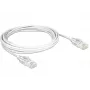 DeLOCK - Kabel krosowy - RJ-45 (M) - RJ-45 (M) - 50cm - UTP - CAT 6 - Bezhalogenowy - Biały (83780)