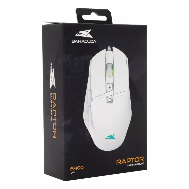 Mysz Baracuda BGM-051 Raptor biały USB